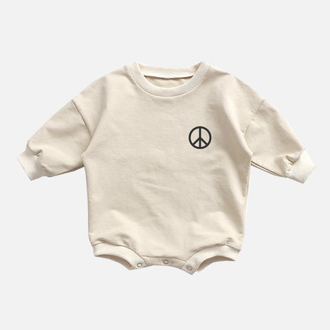 peace sweatshirt onesie