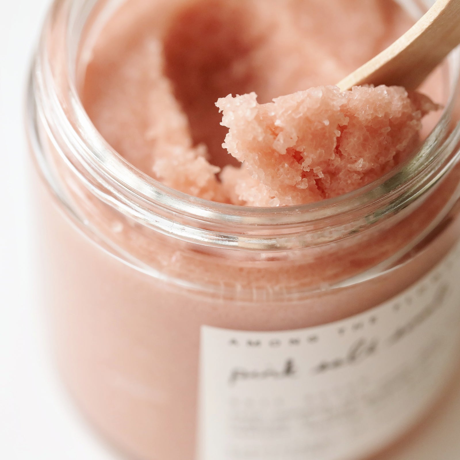 pink salt scrub