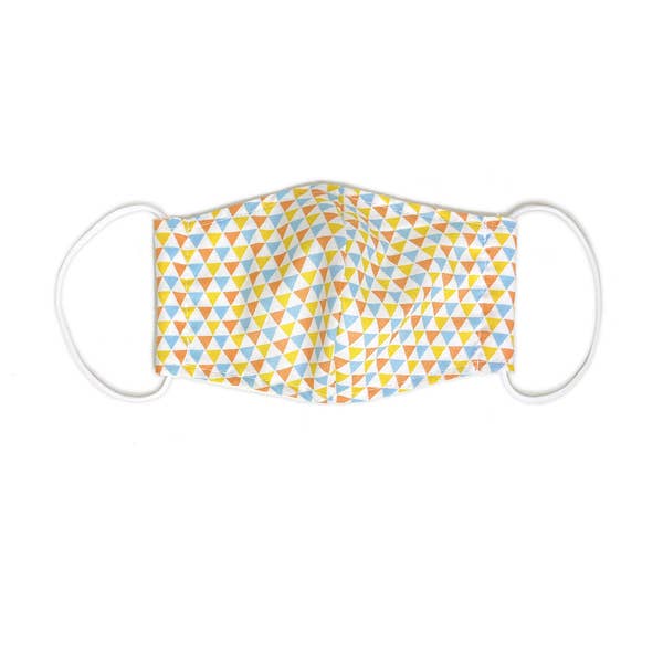 port 213 kids organic cotton face mask in triangle print