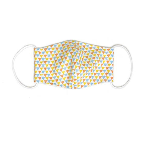 port 213 kids organic cotton face mask in triangle print