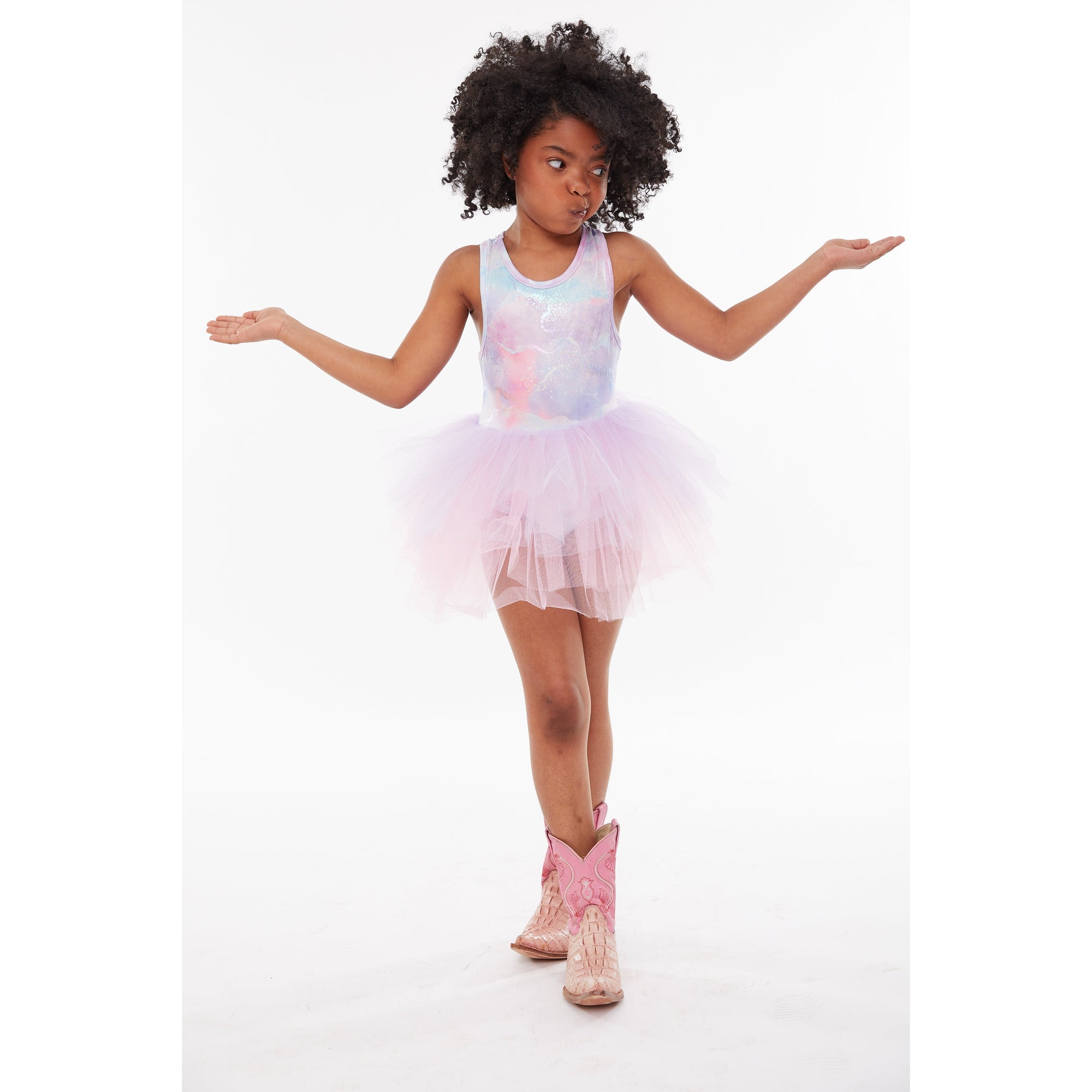 B.A.E. Marble Print Tutu Dress