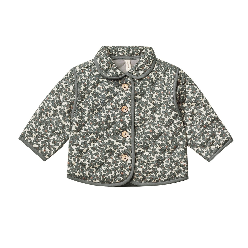 quilted jacket in dusk floral
