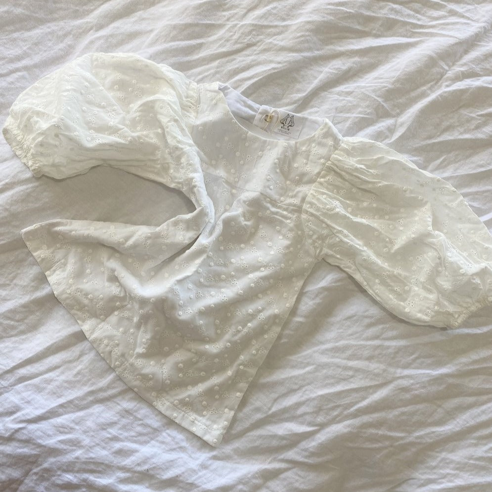 quinn dress in milk