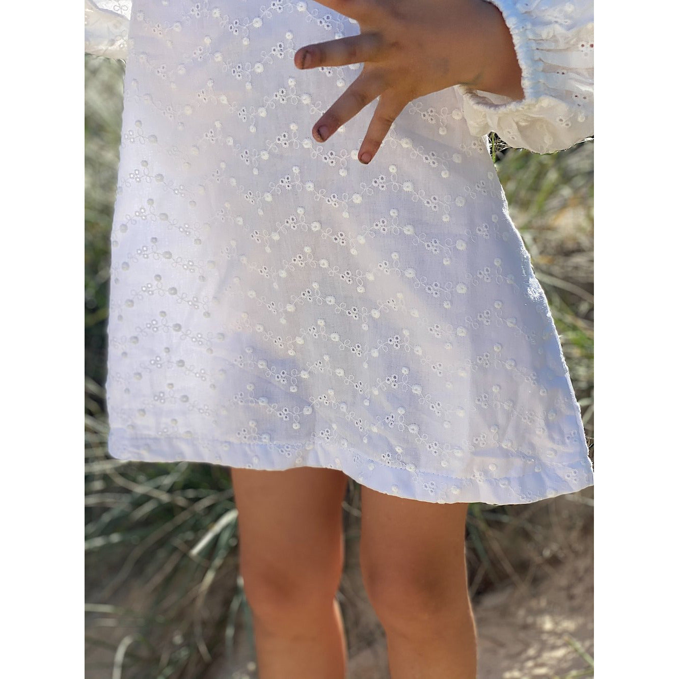 quinn dress in milk
