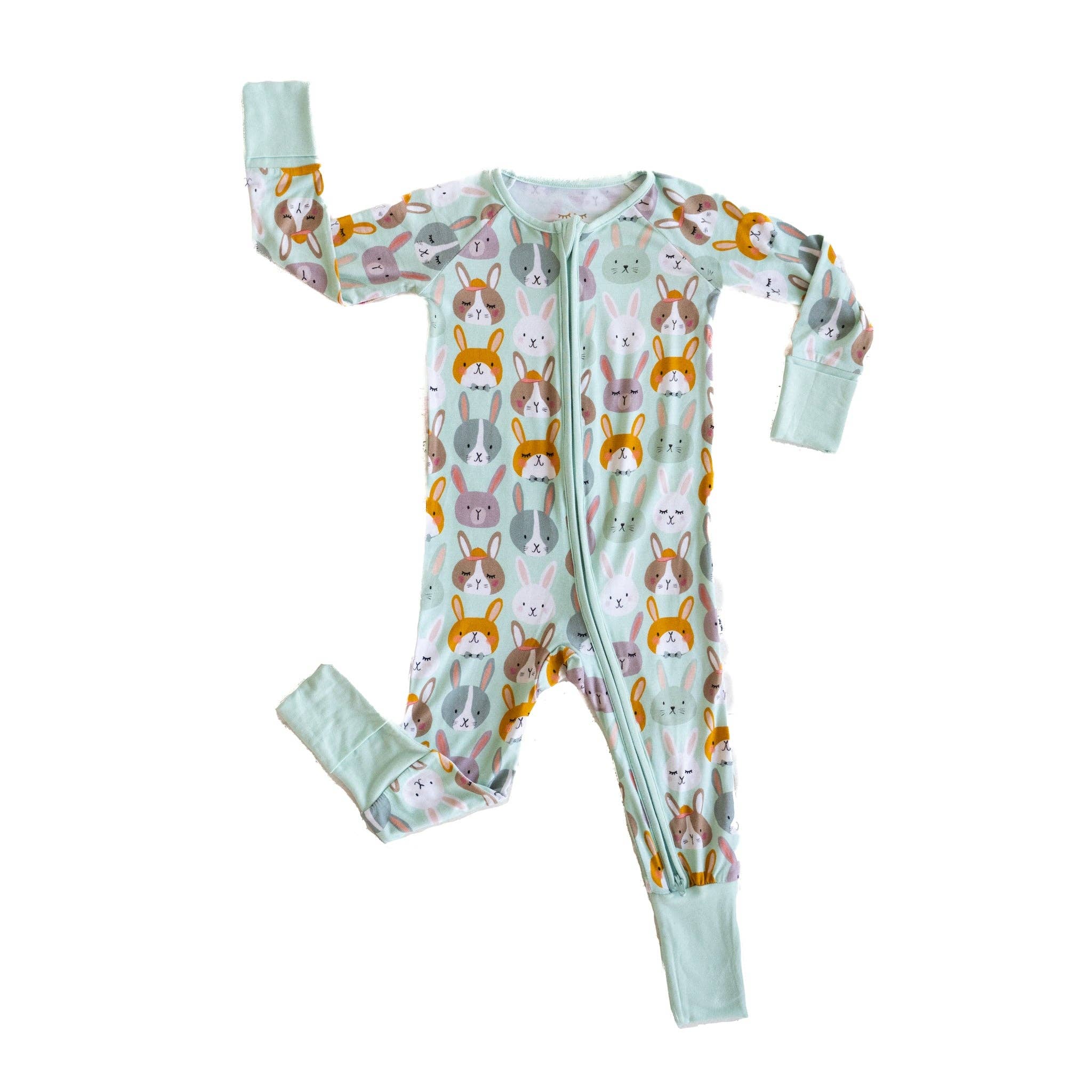 rad rabbits bamboo viscose convertible romper/sleeper