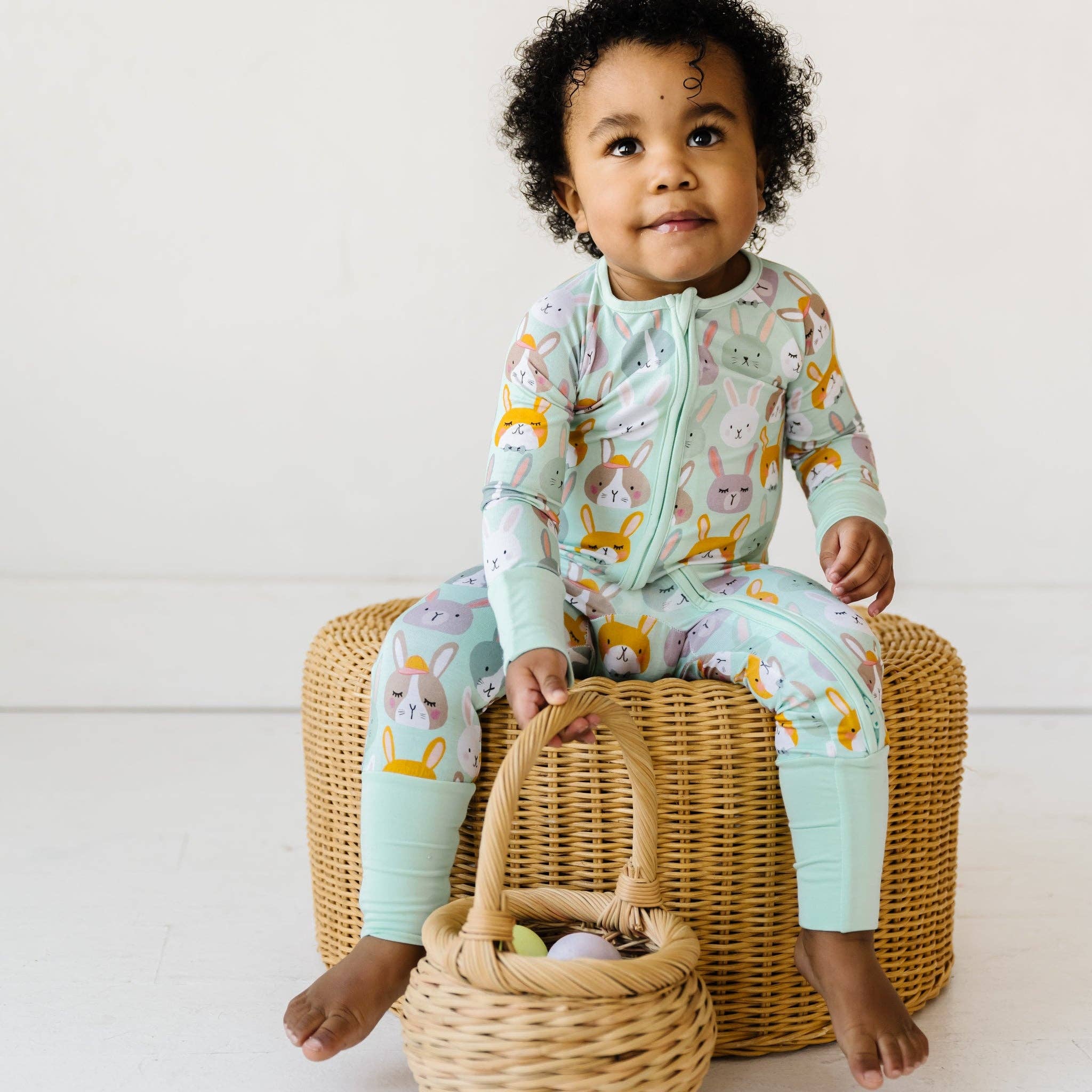 rad rabbits bamboo viscose convertible romper/sleeper