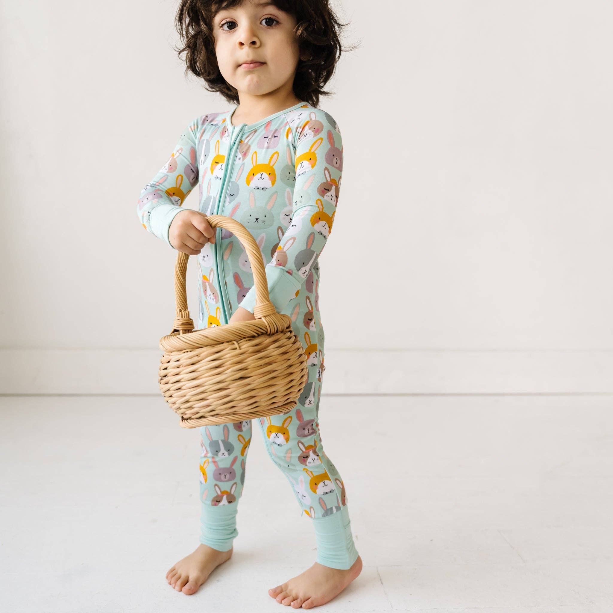 rad rabbits bamboo viscose convertible romper/sleeper