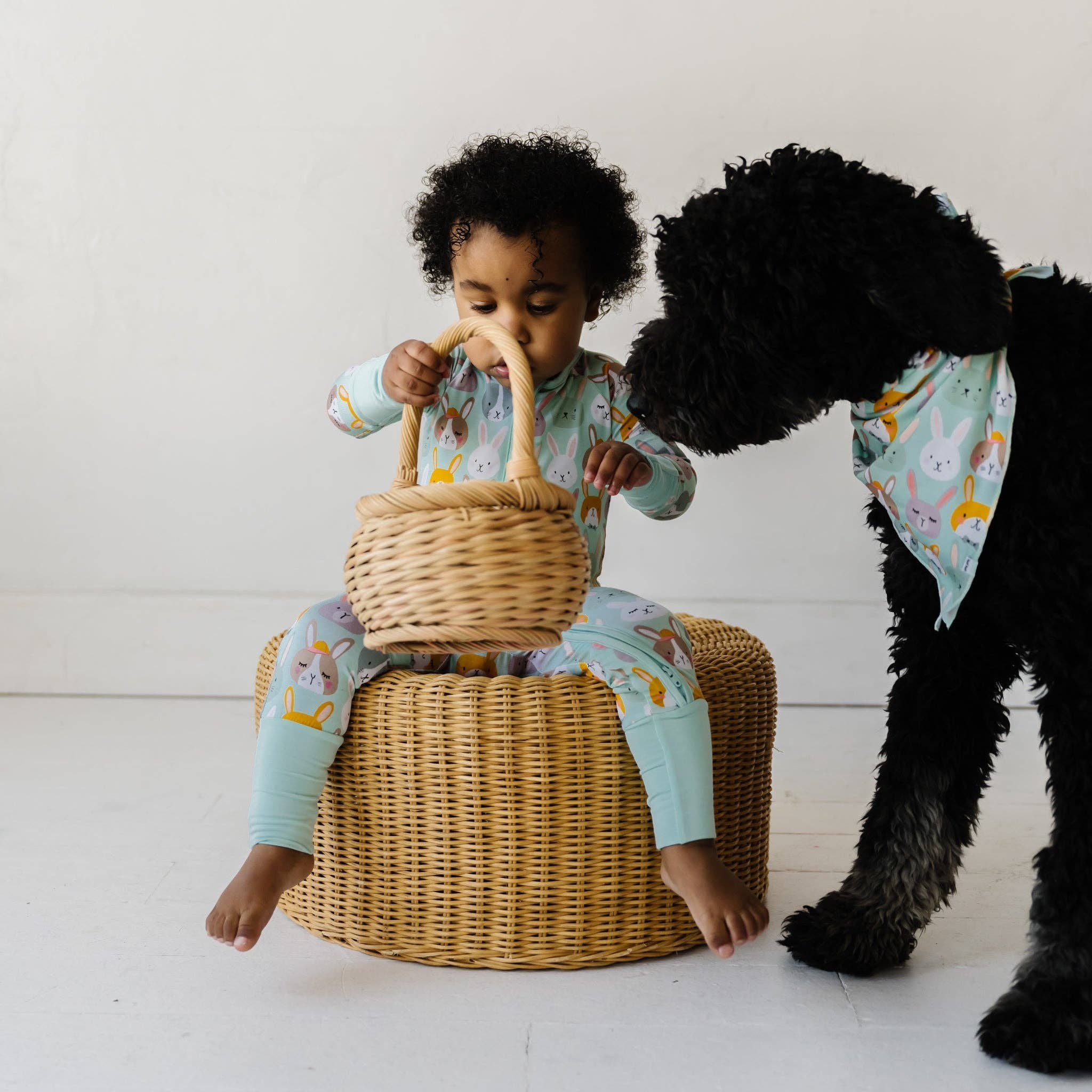rad rabbits bamboo viscose convertible romper/sleeper