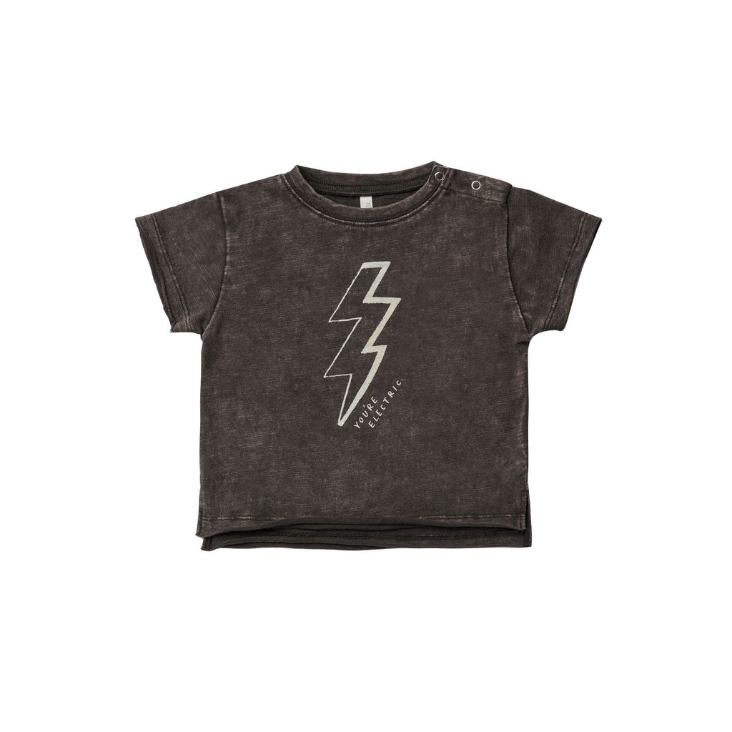 raw edge t-shirt || you're electric