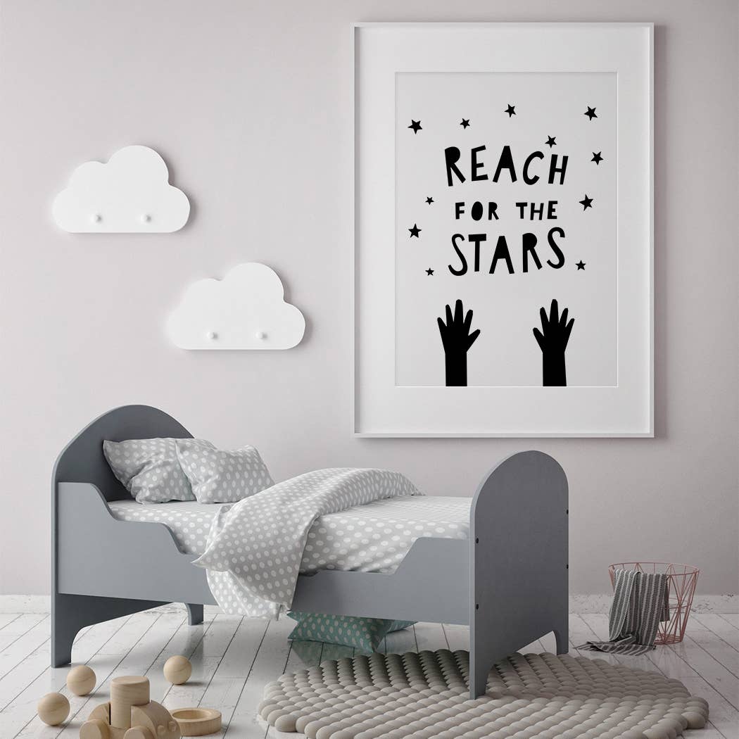 reach for the stars wall print