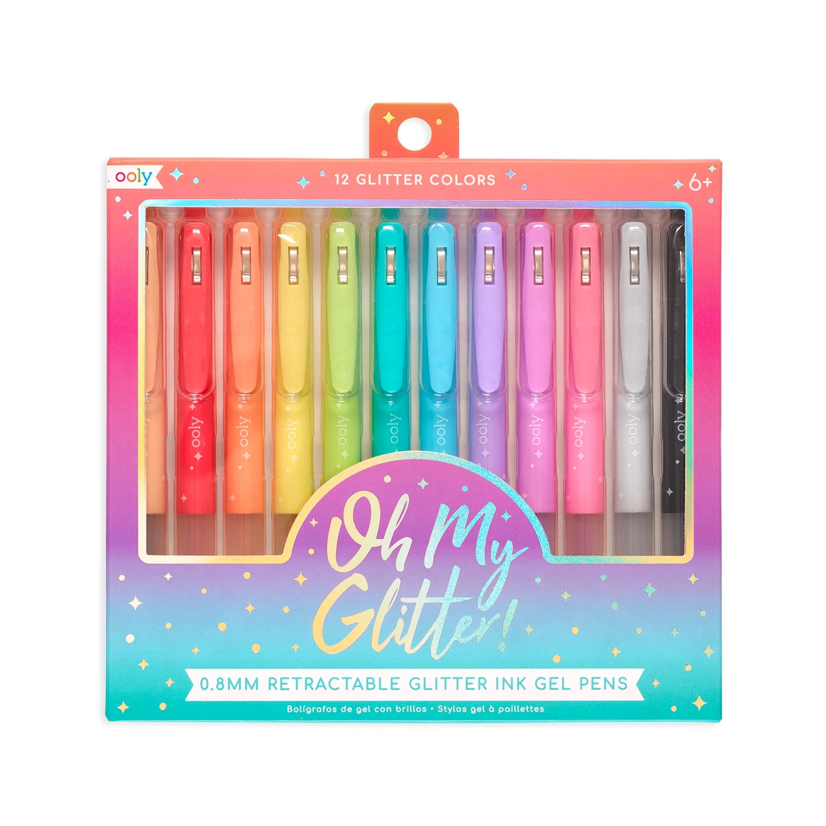 retractable glitter gel pens