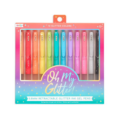 retractable glitter gel pens