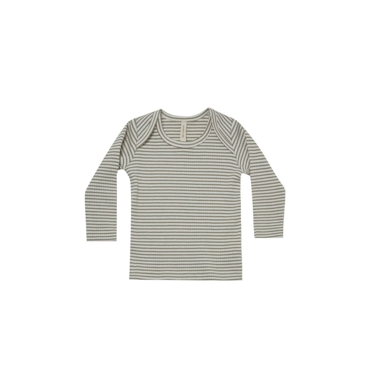 ribbed long sleeve tee | fern stripe