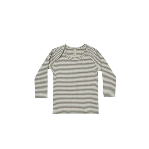 ribbed long sleeve tee | fern stripe