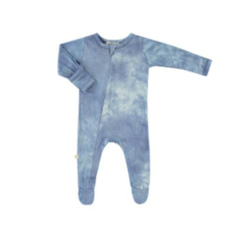 rib footie romper with zipper