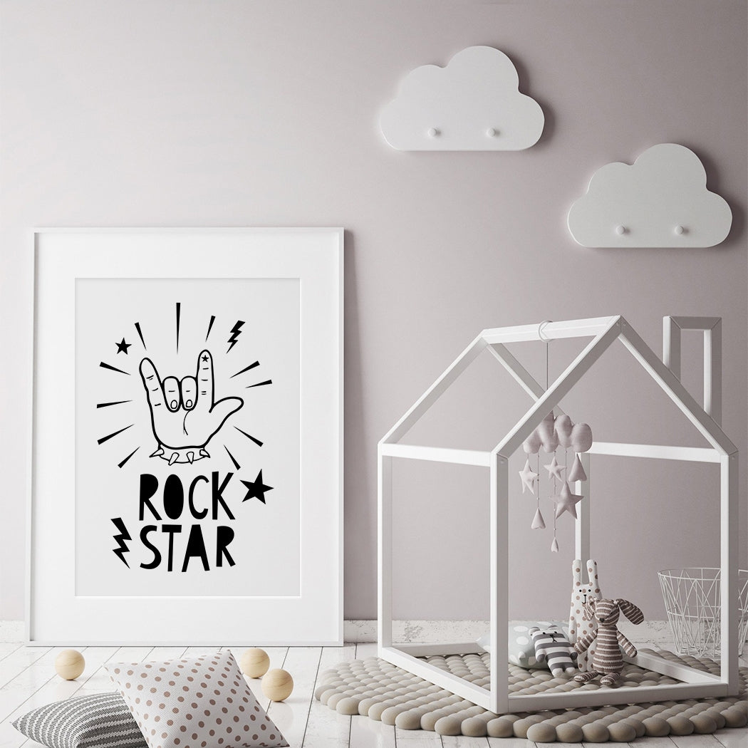 rock star wall print