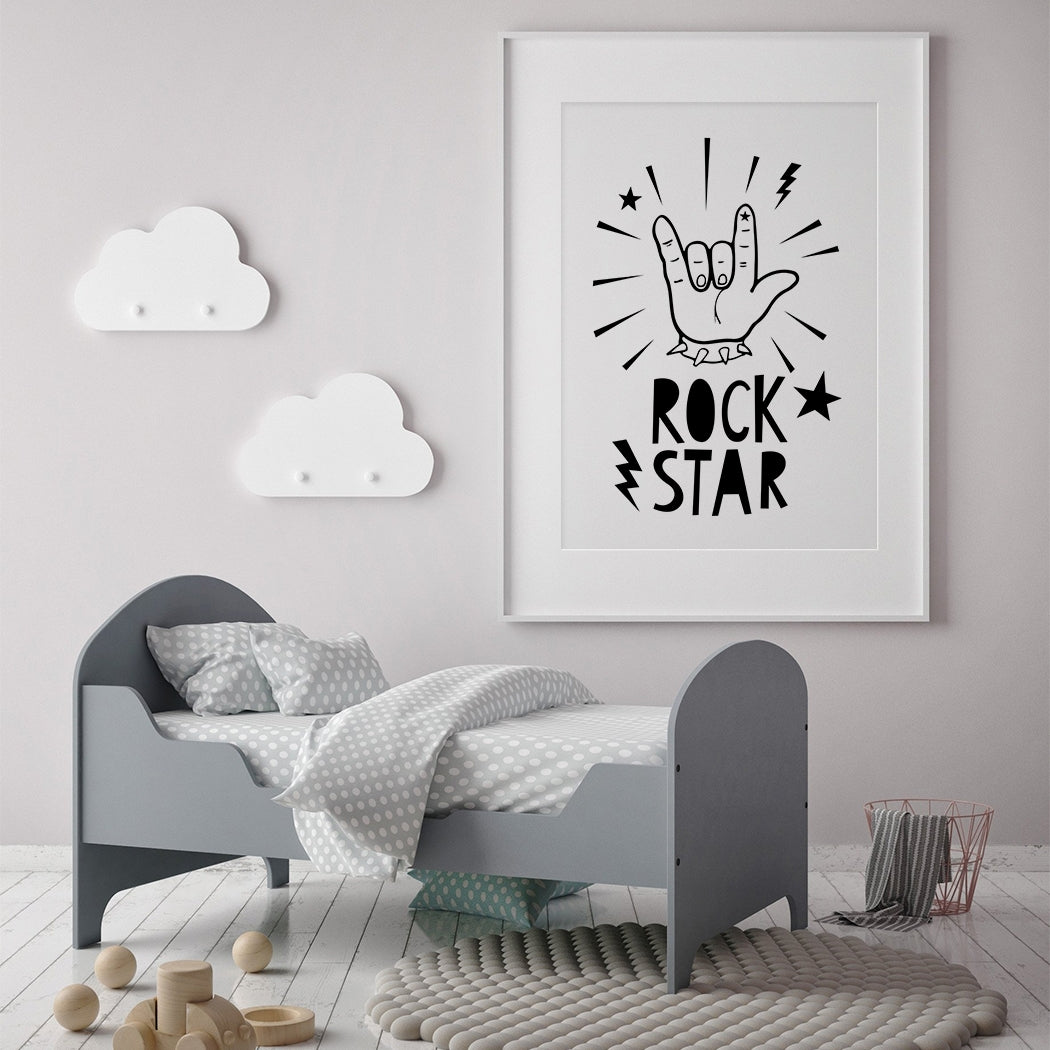 rock star wall print