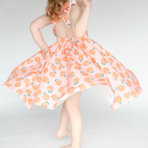 rosita dress in peachy