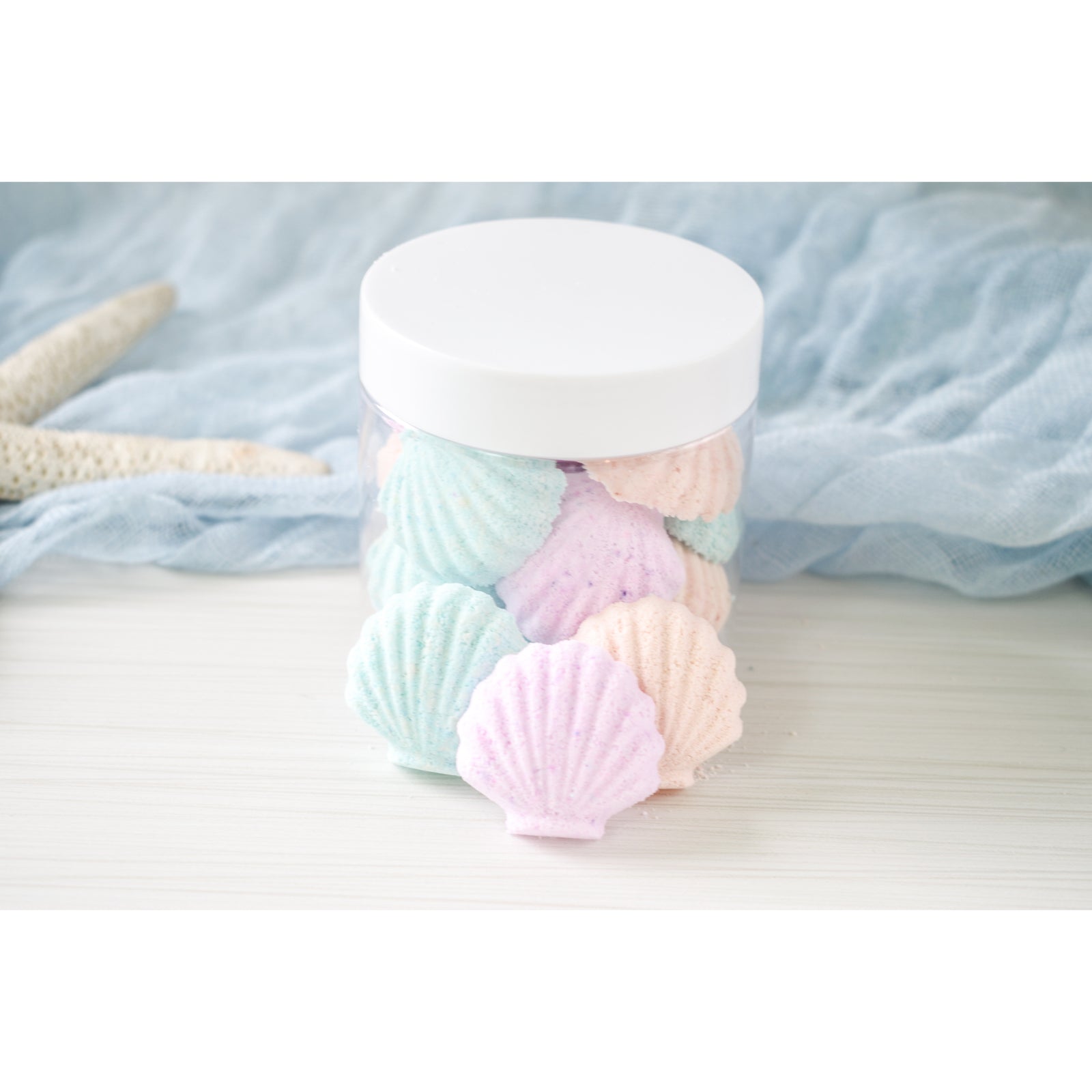 seashell bath tablets