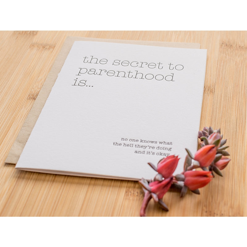 secret to parenthood card