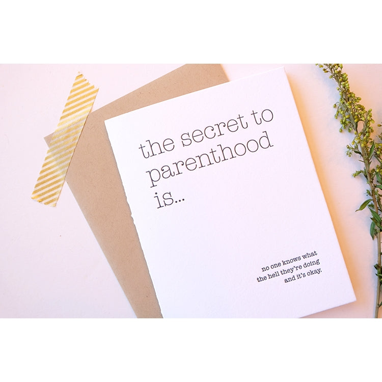 secret to parenthood card