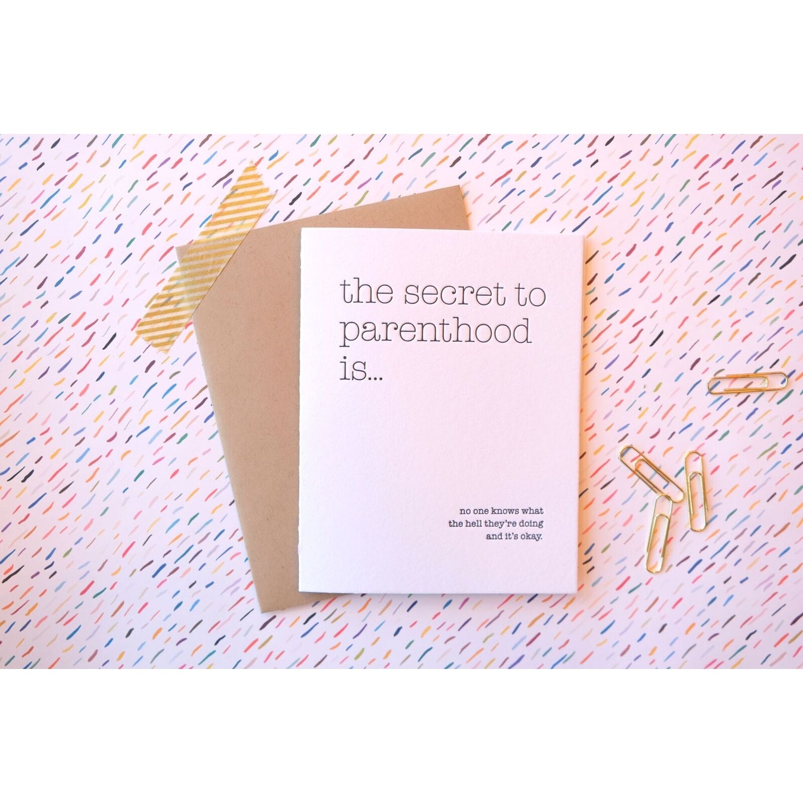 secret to parenthood card