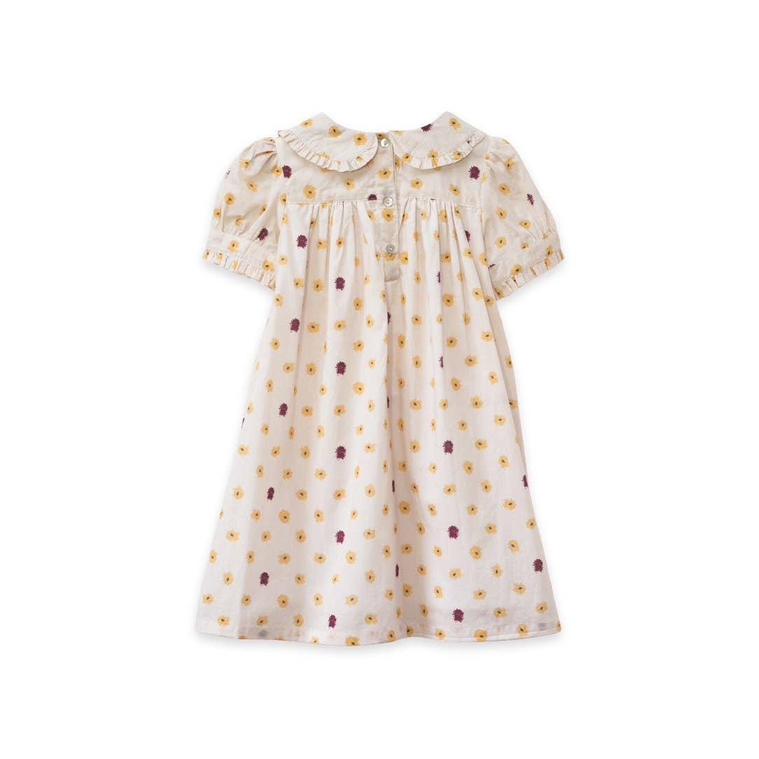 selah dress in yellow daisies