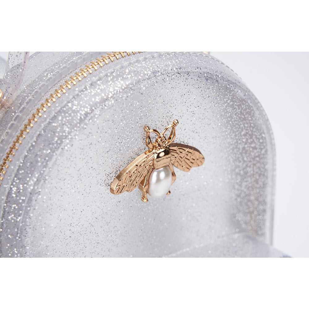 silver bee jelly mini backpack