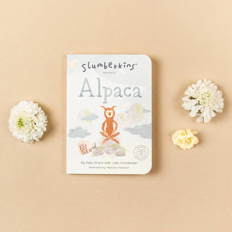 slumberkins alpaca snuggler in hazel (limited edition)