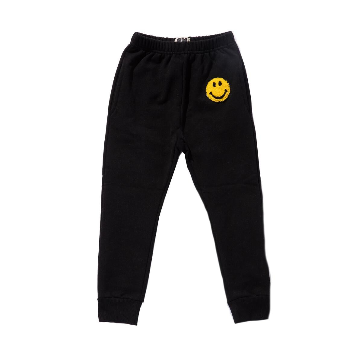 smile sweatpants | black