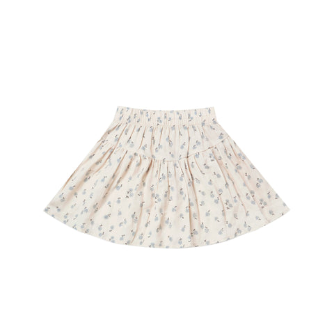 sparrow skirt in blue ditsy