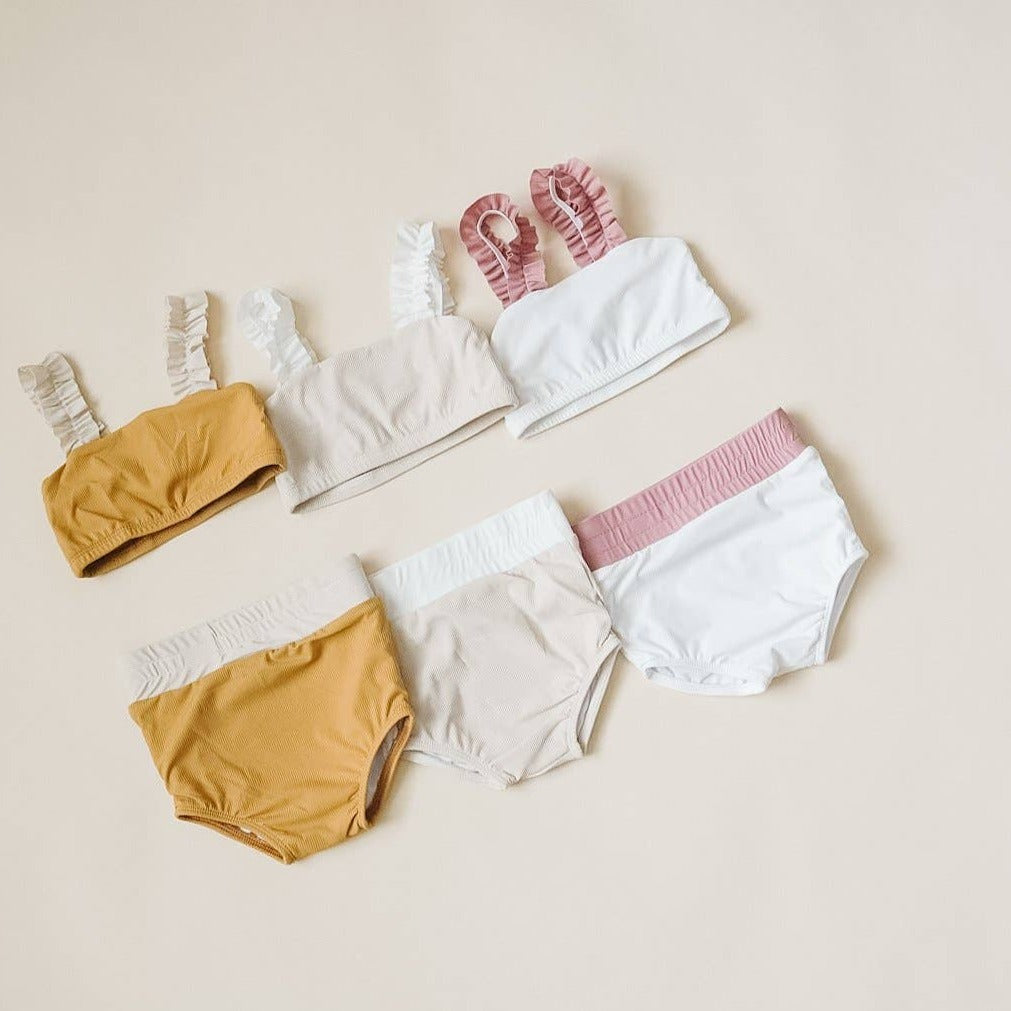 strap bandeau bikini set