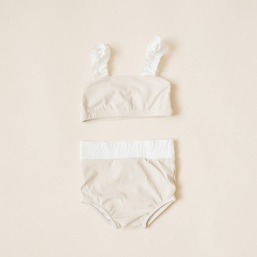 strap bandeau bikini set