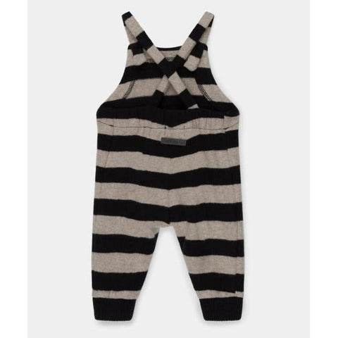 striped baby overalls