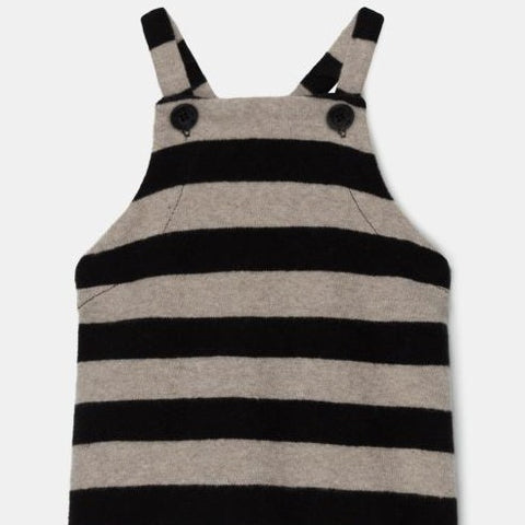 striped baby overalls