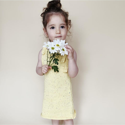 summer knit lemon dress