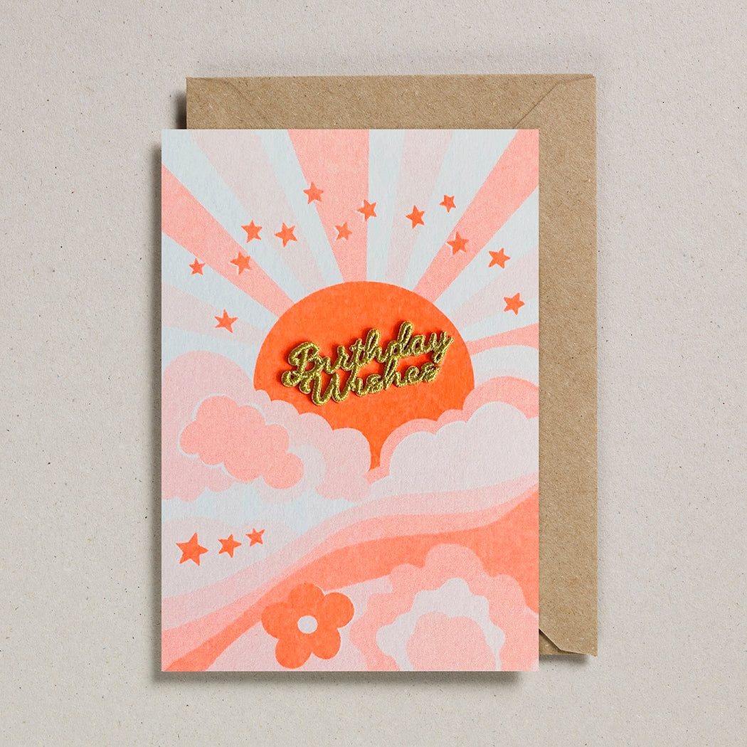 sunshine birthday wishes card