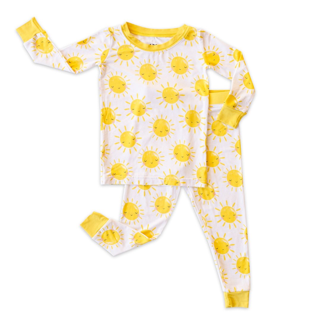 sunshine two-piece bamboo viscose pajama set
