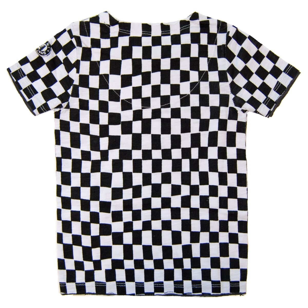surf bus checkered tee