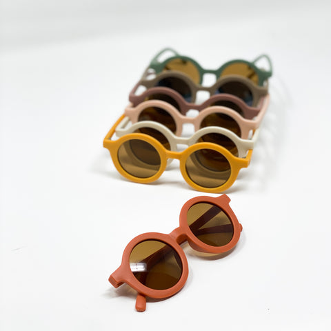sustainable sunglasses in blush