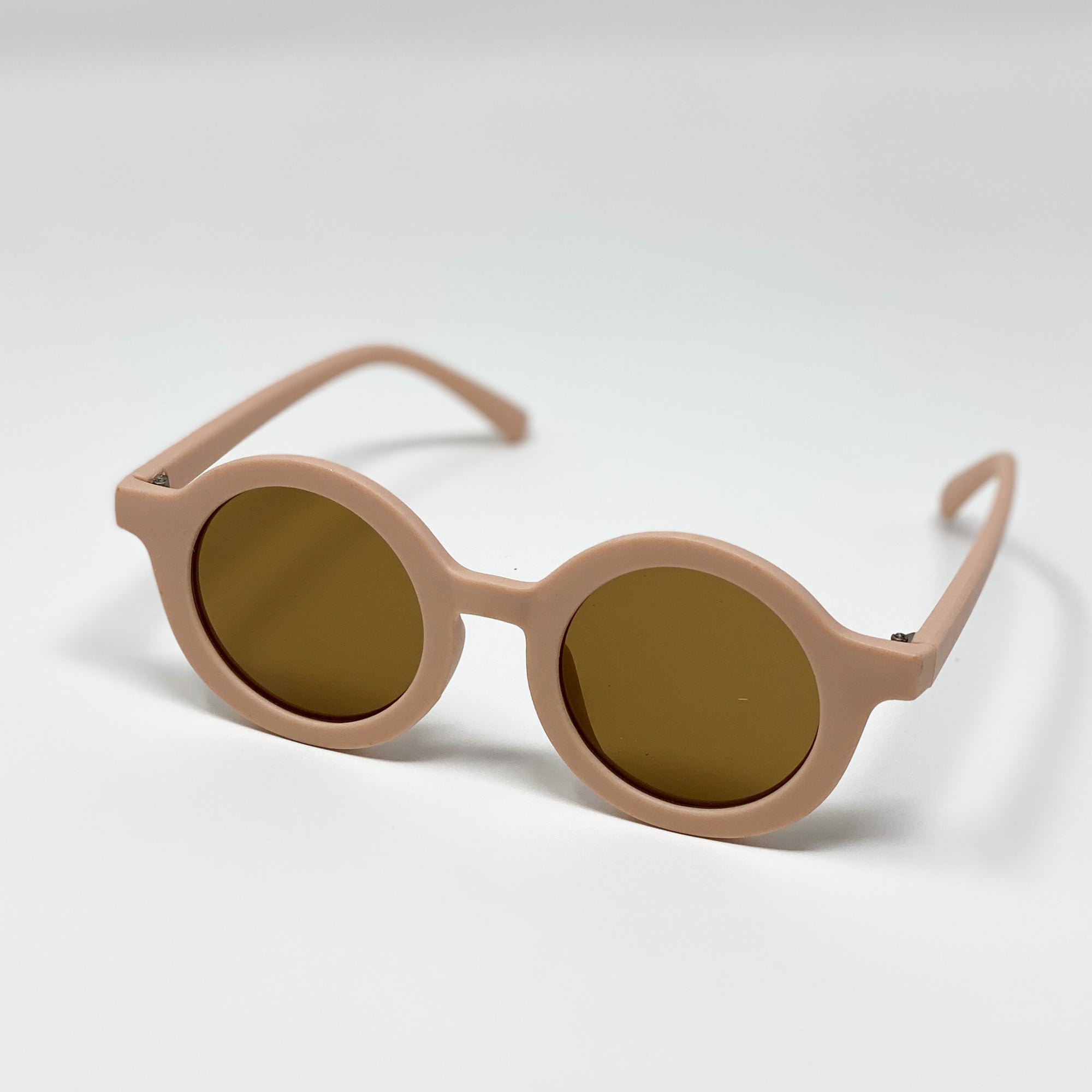 sustainable sunglasses in blush