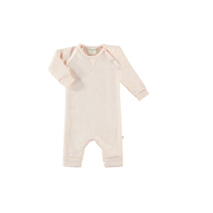 sweatshirt blanket blend romper in light pink