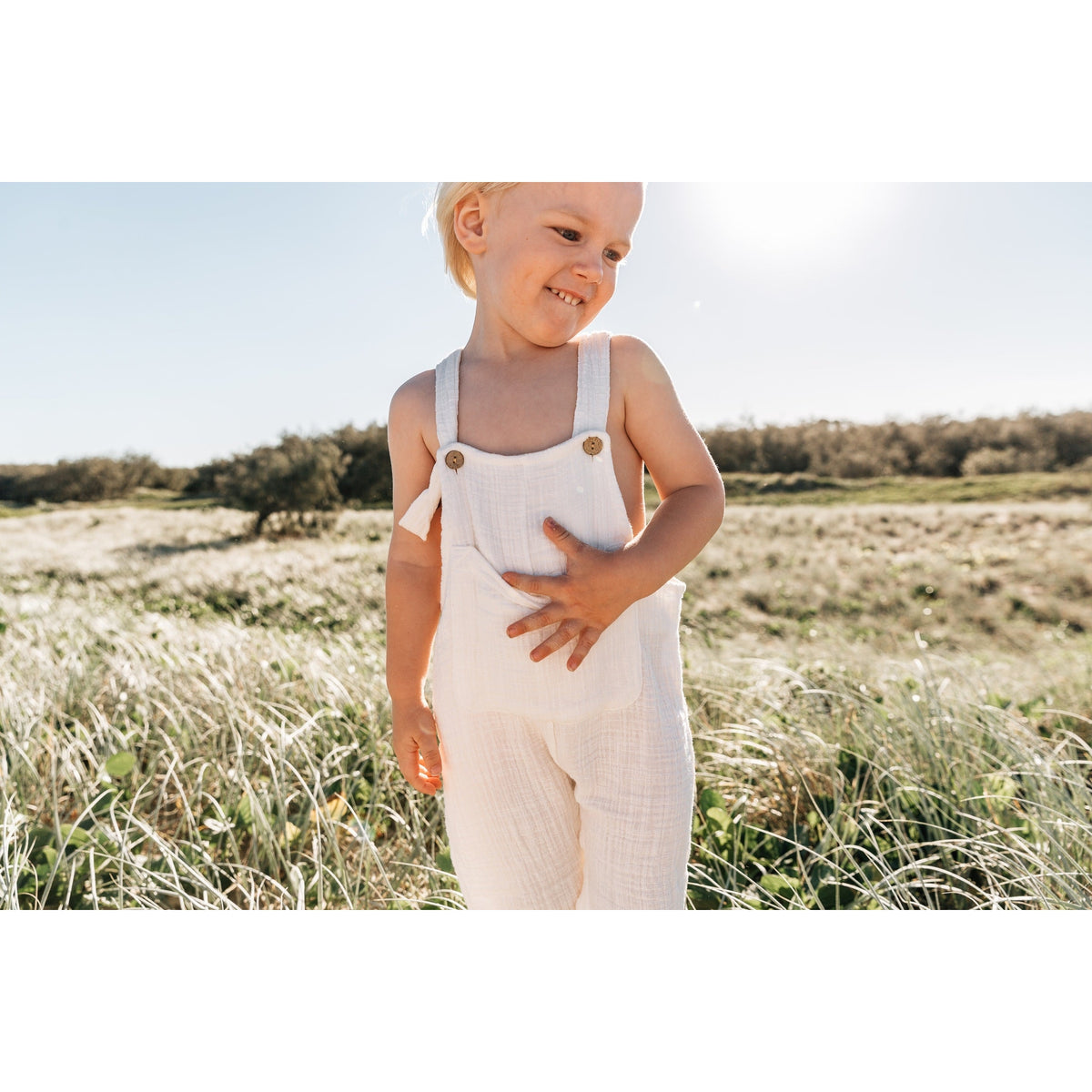 taylon overalls in sand