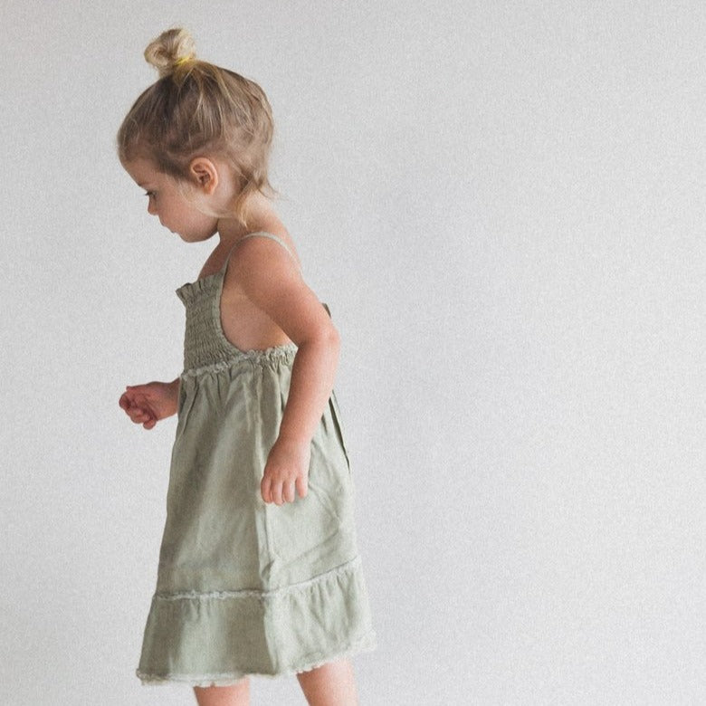 the louise dress in sage