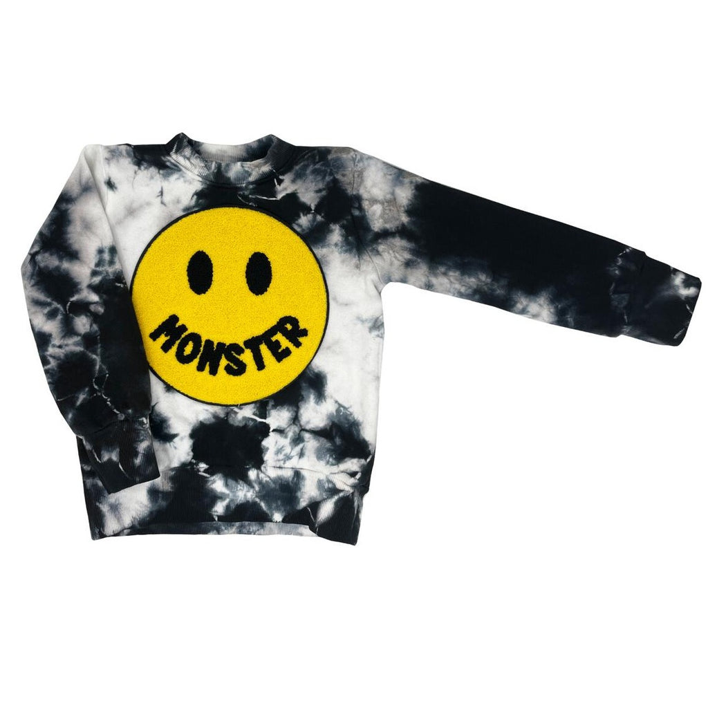tie dye black sweatshirt