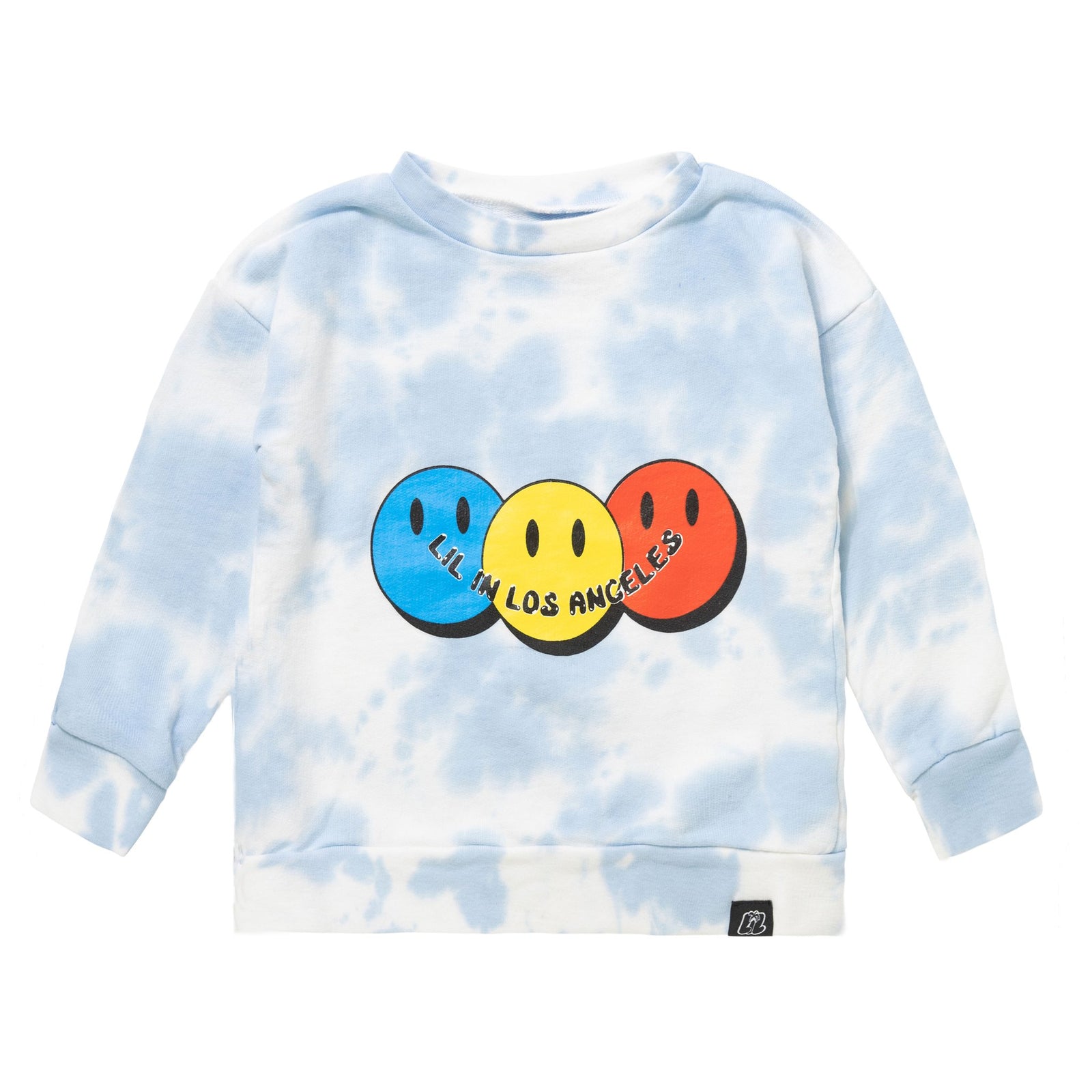 tie dye smiles sweatshirt