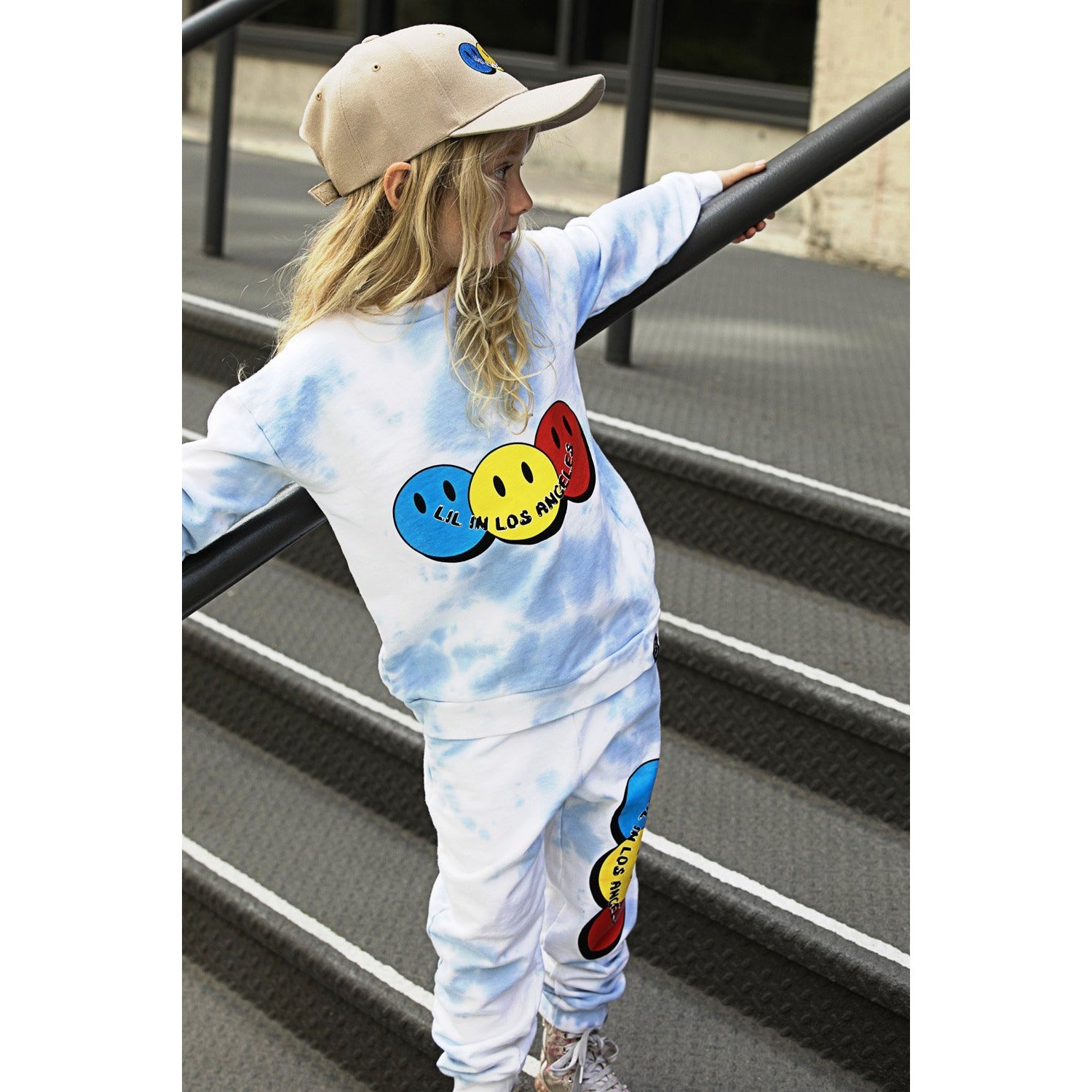 tie dye smiles sweatshirt