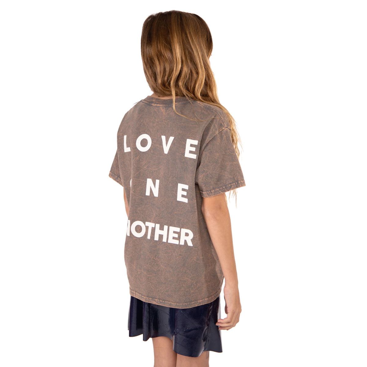 vintage charcoal grey love t-shirt