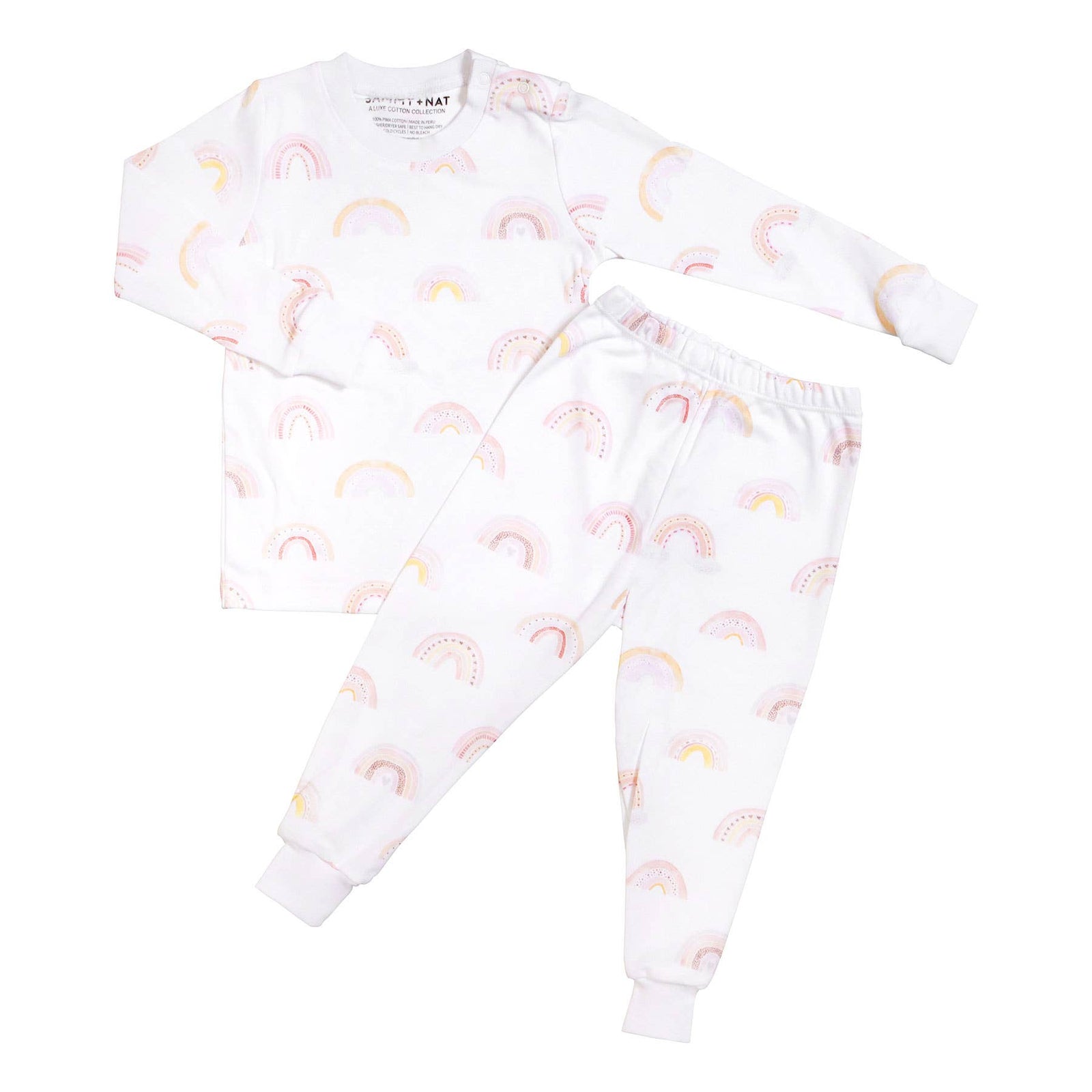 zabian rainbow 2 piece pajama